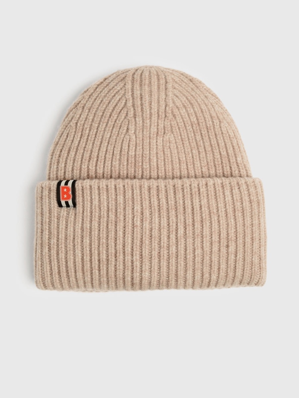 BERNO Ribbed Knit Beanie - Beige
